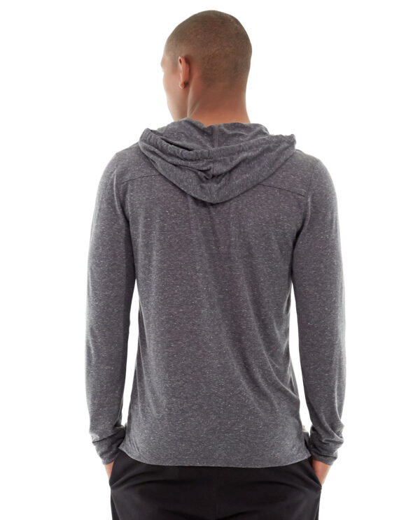 Chaz kangaroo hoodie gray rear view