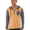 Chaz kangaroo hoodie orange front view