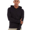 Teton pullover hoodie black front view